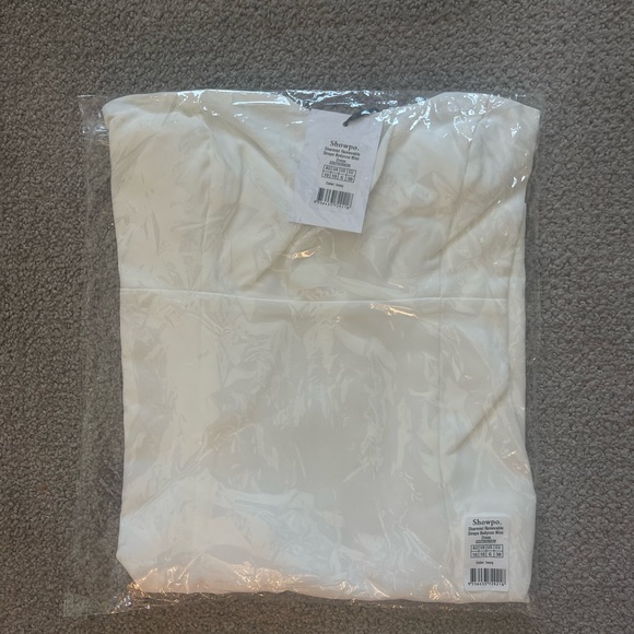 NWT STILL IN PACKAGING ShowPo Sharmiel Removable Straps Mini Dress in Ivory - Picture 6 of 6
